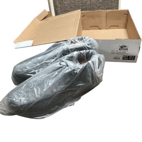 Reywelt Men's Western Chukka Boot Loafer Black Casual Lace-Up Shoes Size 11 NEW - Picture 10 of 10